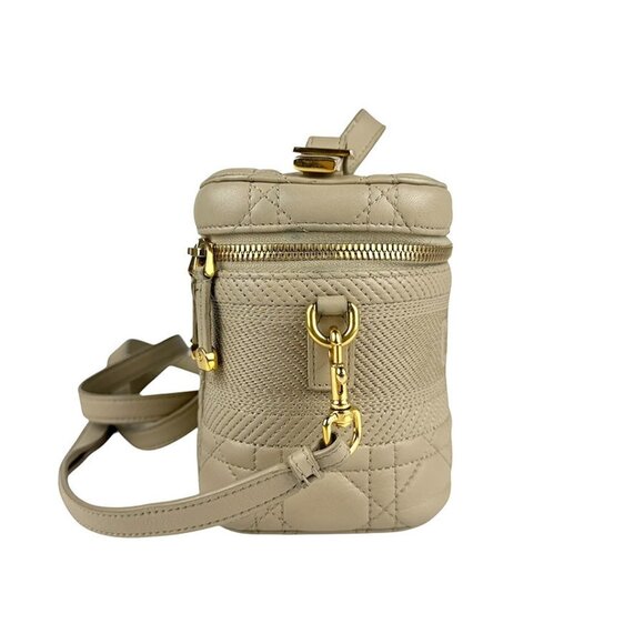 CHRISTIAN DIOR Cream Leather Shoulder Bag - Picture 2 of 5